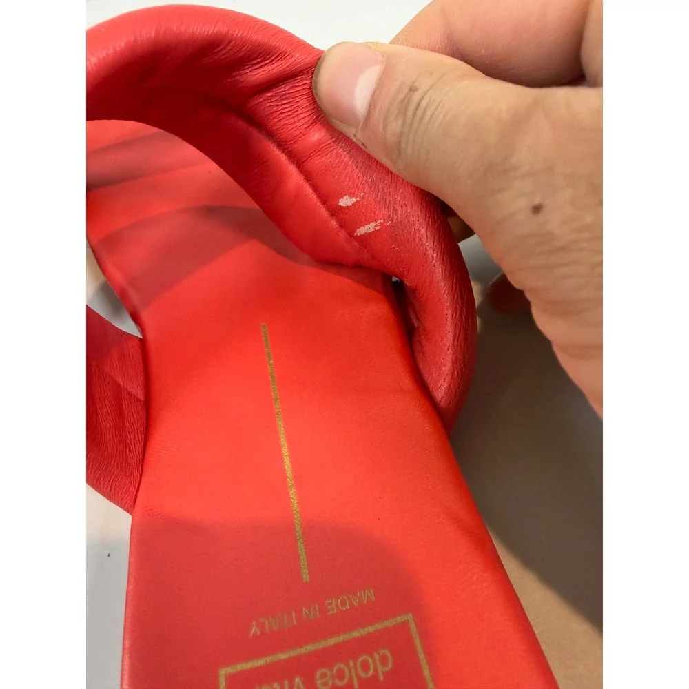 Dolce Vita Adore Slide Sandal In Orange Red‎ Size 9.5
